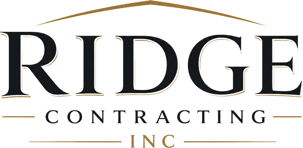 ridge contracting inc logo Full service residential construction company specializing in high end custom homes and major renovations