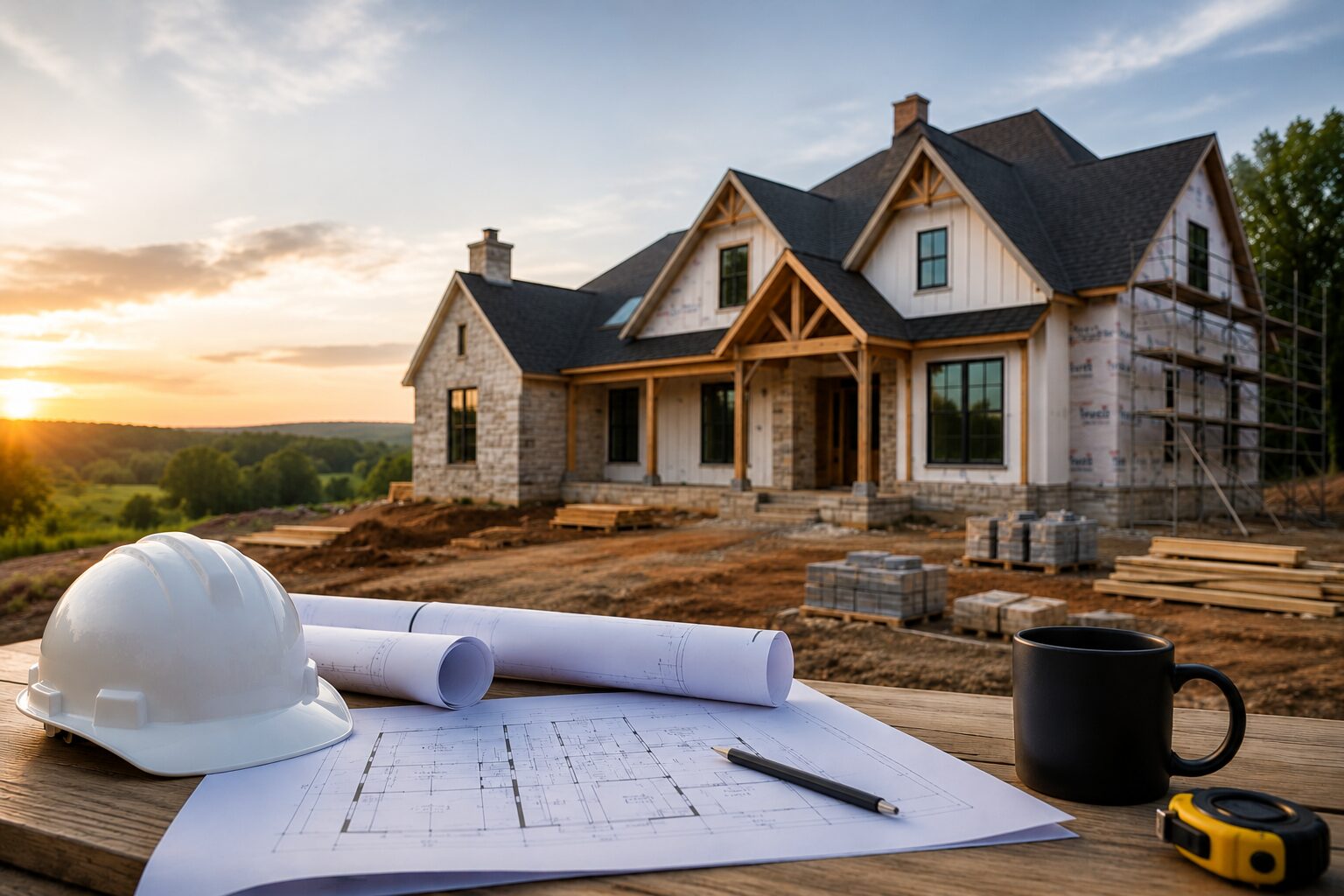 a new custom home representing custom home builder cost